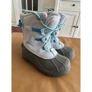 Columbia Child Youth Bugaboot Celsius Snow Boots Gray / Blue size 12